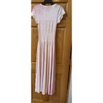 ATM ANTHONY THOMAS MELILLO Ombré Smocked Cotton Maxi Dress In Azalea Combo Sz S Pink Photo 5