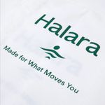 Halara  White Tote with Green Logo Photo 1