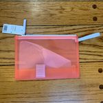 Clinique  Fit Workout Bag Zip Pouch Orange EVA New With Tags Photo 3