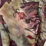 Vintage R & M Collection Sheer Puff Sleeve Floral Blazer Jacket 16 Purple Photo 6