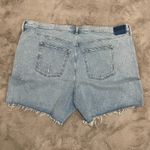 Abercrombie & Fitch NWT‎  7" Dad High Rise Jean Shorts 37/24 Distressed Button Photo 7