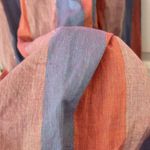 Warm Joanna Striped Smocked Long Sleeve Midi Dress Size L Photo 5