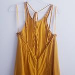 Free People  Wide Leg Bohemian Yellow Halter Jumpsuit Photo 7