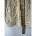 J.Jill Cream Cable Knit Open Front Cardigan XL – Aran Fisherman Cozy Knit Photo 6