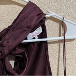 Parker Deep Purple Dallas Silk Halter Cutout Bow Top Photo 5