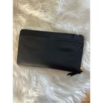 Kate Spade New York Black Gold Zip-Around & Logo Plate Kaden Wallet Photo 1