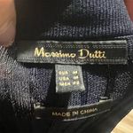 Massimo Dutti Women's Blue Ribbed Polo Knit Midi Dress Size M Photo 9