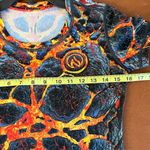 InkNBurn Lava Fire Short Sleeve Athletic T Shirt Tee Size XXS 2XS Black‎ Orange Black Photo 3