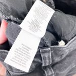 Free People  We the Free Stella High Rise Button Fly Raw Hem Black Skinny Jeans Photo 8