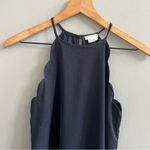 Cooperative Urban Outfitters  Navy Blue Mini Dress High Neck Scalloped Size XS Photo 5