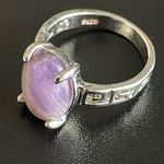 Amethyst Natural purple S925 silver ring size 7.5 Photo 2