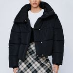 Nasty Gal High Neck Oversized Puffer Jacket Photo 3
