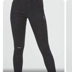 Spanx  Distressed edge skinny jeans sz L washed black Photo 3