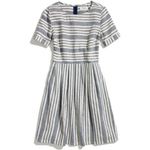 Madewell Songbird Striped Stucco Blue & Cream Stripe Short Sleeve Mini Dress 4 Photo 6