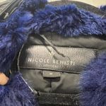 Nicole Benisti Black Brera Leather Trim Fur Accent Down Coat Size M $1,800 Size M Photo 10