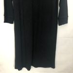 Tahari Sweater Dress Womens Medium Wool Blend Double Breasted Midi Old Money Black Photo 7