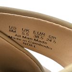 Franco Sarto  Noel Beige Leather Ankle‎ Strap Block Heel Sandals Womens Size 8M Photo 1