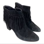 Nine West black fringe ankle boots Photo 5