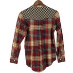 Laurence Dolige Women Top Size 0 Plaid Cotton French Western Parisian Rodeo Luxe Red Photo 1