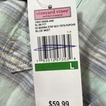 Vineyard Vines Women's Shirt Popover Striped Cotton Long Sleeve Button Sz L Logo Photo 10