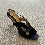 Cole Haan  Women Shoes McCarren Sandal Black Suede and Patent Leather Photo 7