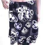 New York & Co. black and white print tiered skirt Photo 0