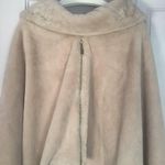 Elegant Beige Faux Fur Shawl Tan Photo 8