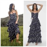 Free People X Jen's Pirate Booty Purple Blue Gold Top Skirt Set Small NWOT Photo 1