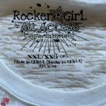 Rocker Girl White Patriotic T Shirt Flag Motif Lightweight Burnout u Junior XXL Blue Size undefined Photo 4