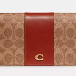 Coach Slim Wallet In Signature Canvas c5862 Photo 0