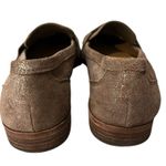 Gianni Bini Chocolate Brown Metallic Leather Upper Slip On Loafers 6M Photo 6