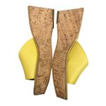 J. McLaughlin Yellow leather Cork Wedge sandals Photo 4