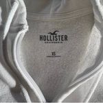 Hollister White Mini Cropped Zip-Up Hoodie Photo 2
