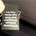 NWT Clara Sun Woo Faux Leather Sleeve Top Black Generous Size XS Photo 4