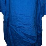 John Mark Blue Linen‎ Dress with Scarf nwt Size L Photo 2