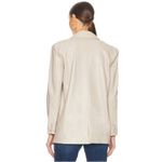 BLANK NYC  Faux Leather Cream Blazer Size S Photo 6