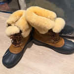 Crocs  Women's Brown and Black Winter Boots Photo 0