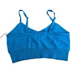 A New Day  Women's Blue V-Neck Bralette Sweater - Size Medium - NWT Photo 4