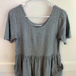 Urban Renewal  Gray Babydoll Mini Dress With Side Pockets Photo 3