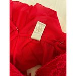 Via del Amore Vintage Red Lingerie Cami Top Size Large Romantic Sexy Sheer Lace Photo 6
