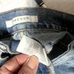 PacSun  Women's Blue Jeans size 24 Ultra High Rise Slim patchwork crop raw hem Photo 8