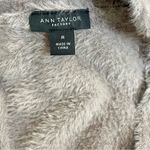 Ann Taylor Factory Fuzzy Button Front Cardigan Sweater Taupe Gray Size Medium Photo 5