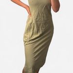 Cotton On linen mix midi shift dress in sage Photo 6