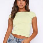 White Fox Boutique Double Life Green Tee Photo 0