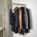 Princess Polly Nakita Long Sleeve Mini Satin Cutout Dress in Black Photo 8