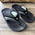 REEF Slap 3 Black Gray Flip Flop Sandals Women’s Size 6 Photo 0