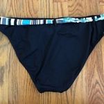 Jag jeans NEW NWOT Solid Black Blue White Belted Stripe Y2K Bikini BOTTOM XL Photo 7