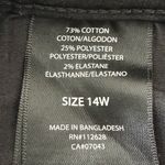 Tahari Kelly black mid rise slimming skinny jeans, size 14W minimalist preppy Photo 1