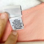 XCVI Top Women's Small Crochet Embroidered Cotton Half Sleeve V-Neck Coral Photo 6