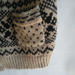American Rag  L Black Tan Crop Sweater Photo 1
